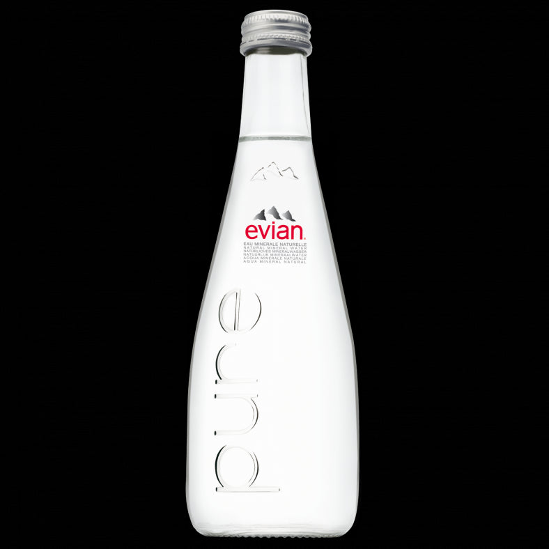 Pure Evian Still Water Glass 33 cL