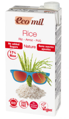 Boisson Riz Nature Sans Sucre Sans Glutten Bio EcoMill 1L