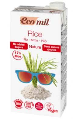 Natural Rice Drink Without Sugar Without Glutten Organic EcoMill 1L