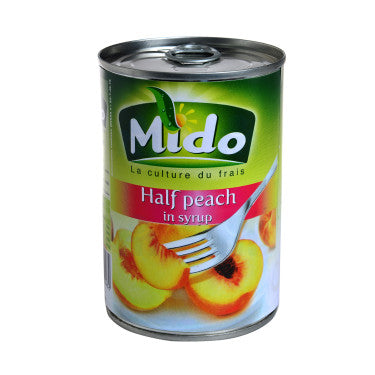 Demi Pêche au Sirop Léger Mido  245 g