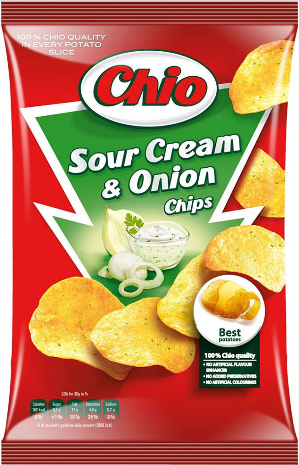Crisps with Chio Cream and Onions 90g