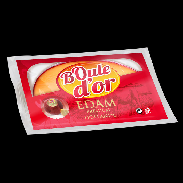 Portion Edam Cheese 40% Fat Boule D'or 160g