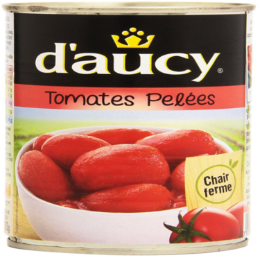Tomates Entières Pelées Au Jus D'aucy 383 g.