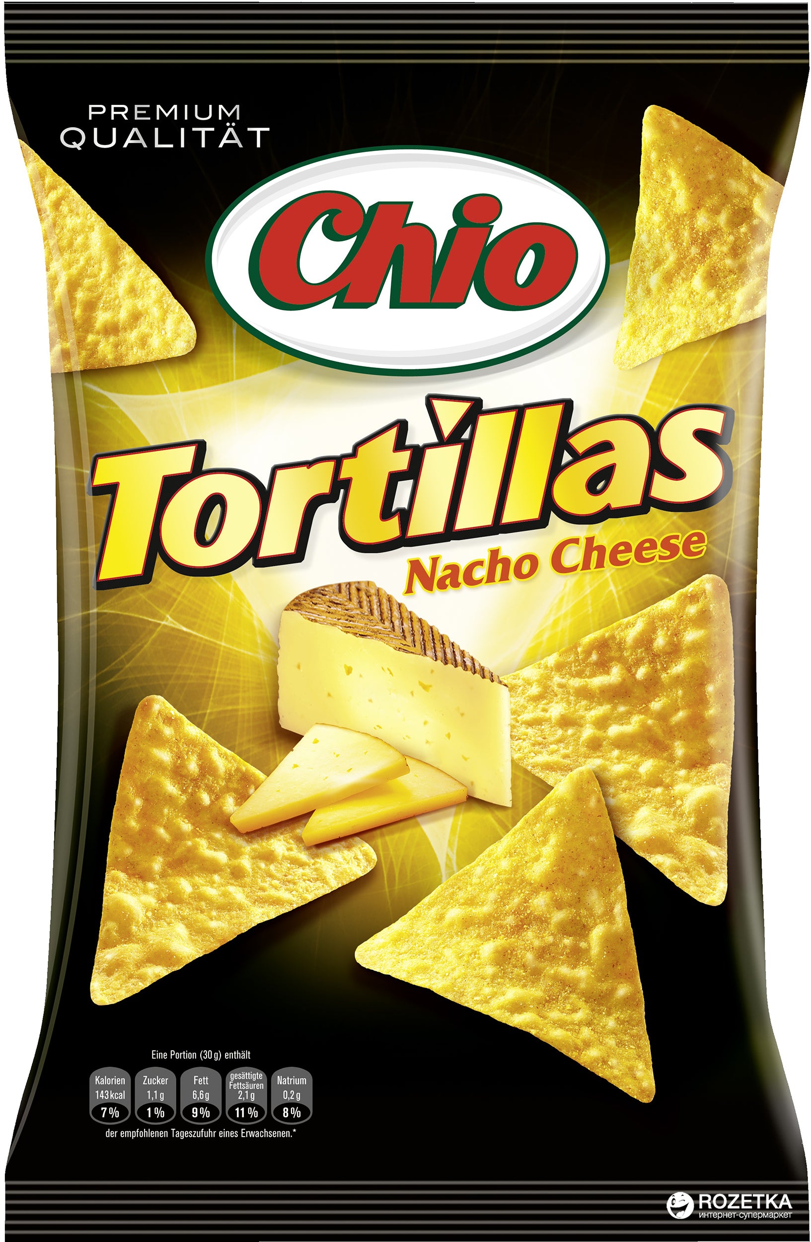 Tortillas Nacho Cheese Chio 125g
