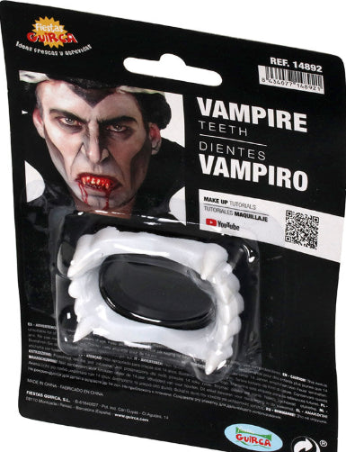 Dents de vampire blanches Hallowen