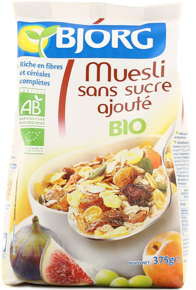 Muesli Bio Sans Sucres Ajoutés Bjorg 375g