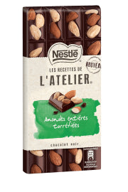 Chocolat Noir Amandes Entières Torréfiés les Recettes de L'Atelier Néstlé 195 G