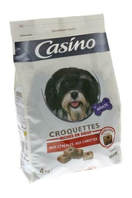 Casino Beef Cereals and Carrots Dry Dog Food 4 kg 