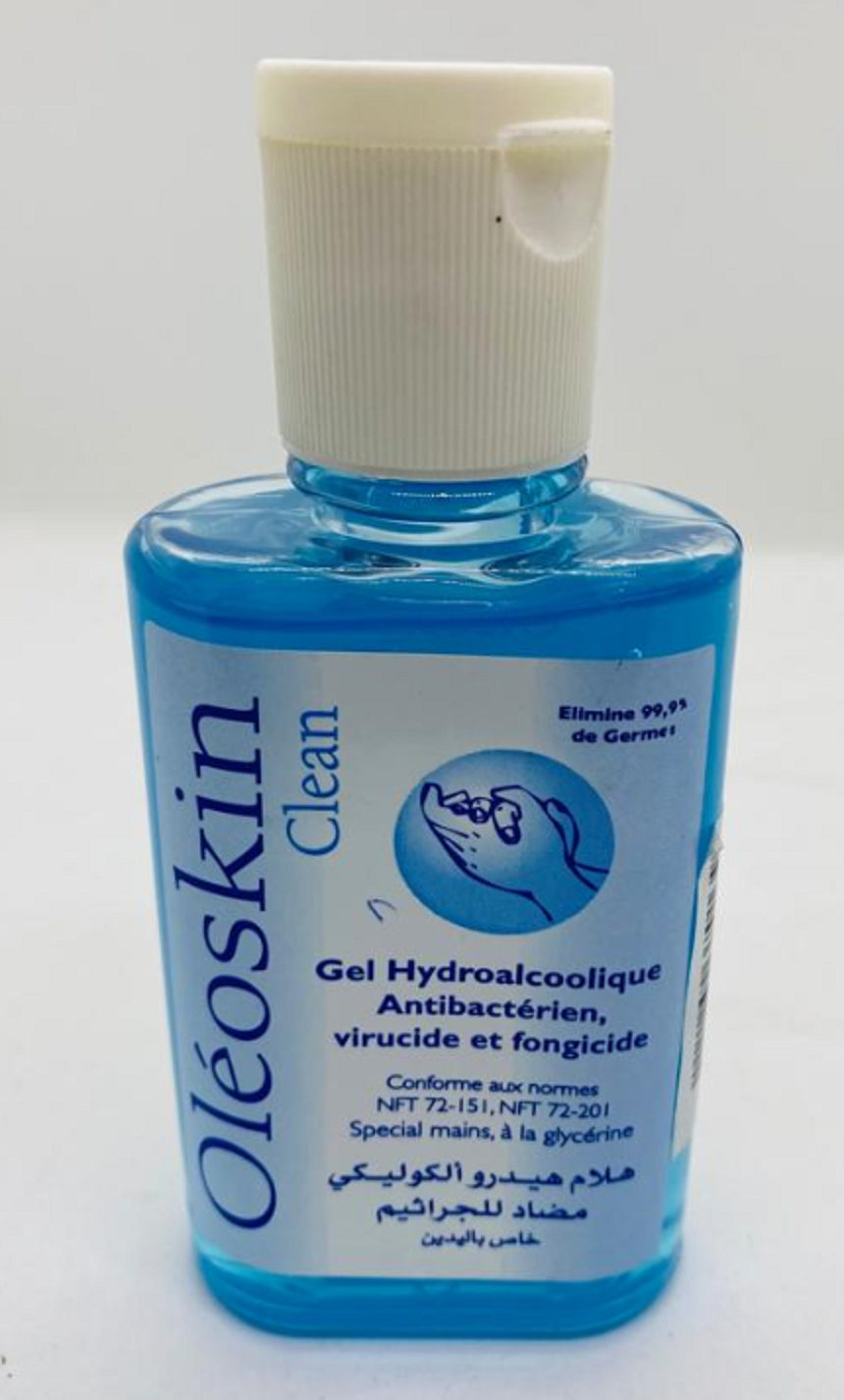 OLéoskin Clean Antibacterial Virucidal and Fungicidal Hydroalcoholic Gel 100ml