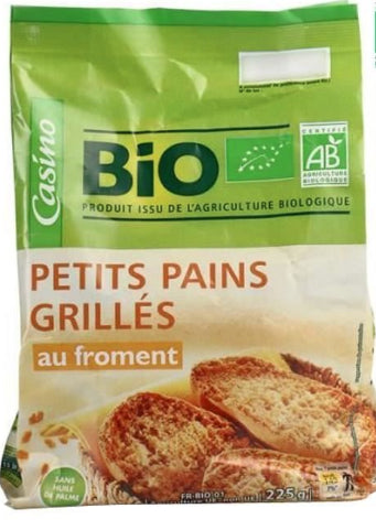 Petits Pains Grillés Au Froment Bio Casino- 225g