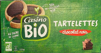 Tartelettes Chocolat noir Casino Bio 125g
