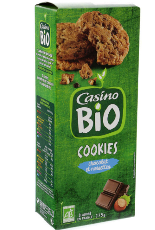 Casino Chocolate and Hazelnut Cookies Organic 175g