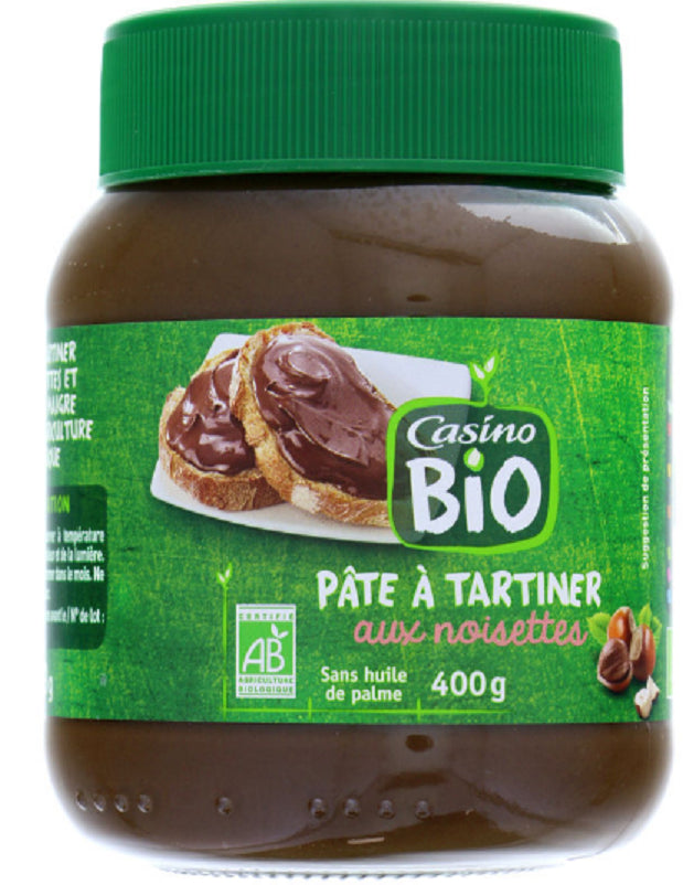 Spread With Hazelnuts and Cocoa Without Palm Oil Casino Organic 400g