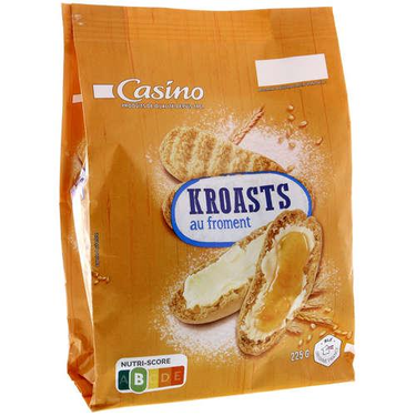 Petits Pains Grillés Kroast Froment Casino 225g