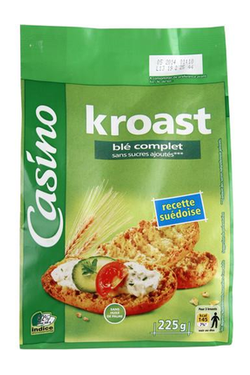 Kroast Wholemeal Toasted Buns No Added Sugar Casino 225 g