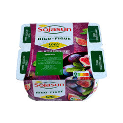 Fermented Soybean Dessert Fig Flavor Gluten Free Sojasun 4x100g