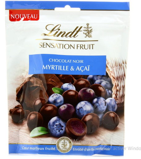 Fruit Sensation Blueberry &amp; Acai Lindt 150g