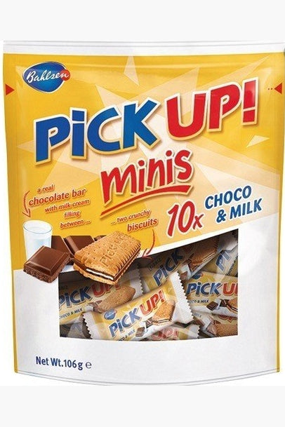 Milk Chocolate Cookie Pick Up! Minis Choco Bahlsen 10 pieces - 106 grams