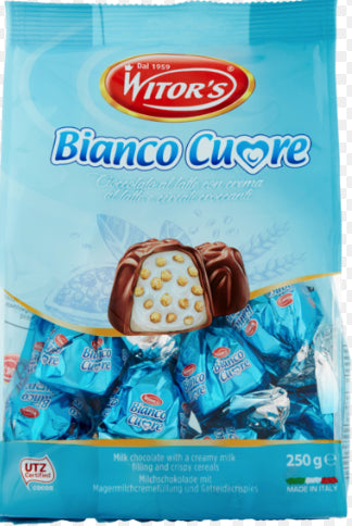 Witor's Milk Chocolate With Milk Cream and Crunchy White Heart Cereals 250 g