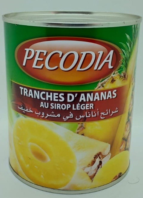 Sliced ​​Pineapple In Light Syrup 850g