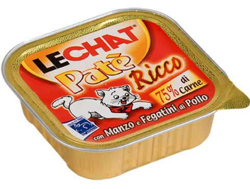 Paté Riche De Foie De Boeuf Et De  Poulet LECHAT 100 GR.