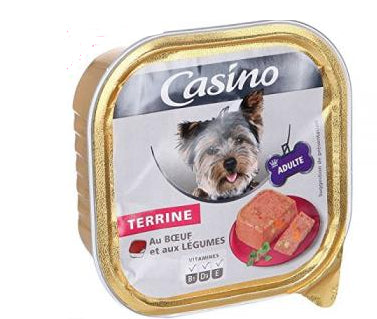 Terrine De Bœuf  et  Légumes  Pour Chien - Casino - 300 g