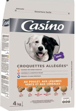 Croquettes Allégée Au Poulet, Aux Légumes Et Aux Céréales Casino 4 Kg