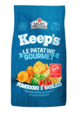 chips A La Tomate et Basilic Sans Gluten Keep's Salati Preziosi 120G