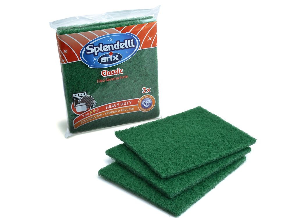 Classic Splendelli Arix Green Scourer Pad x3