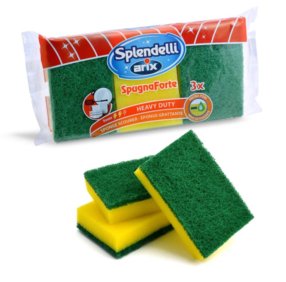 Splendelli Arix Synthetic Sponge Scouring Pad x3