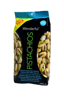Woderful Salt Free Roasted Pistachios 220g