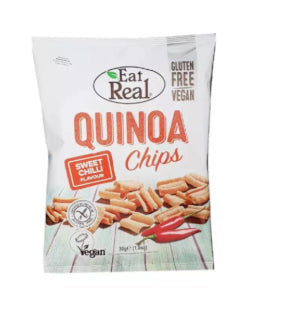 Sweet Chilli Quinoa Chips Gluten Free Eat Real 30g