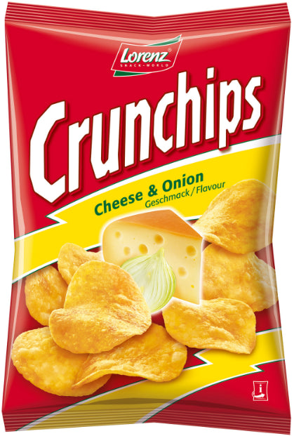 Crisps Cheese and Onion Crunchips 100g