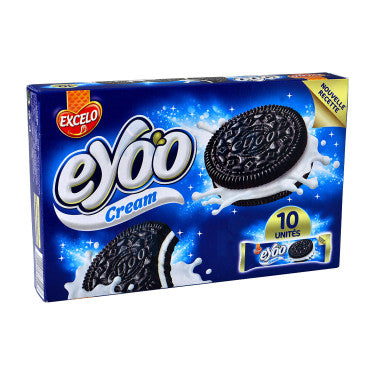 Eyoo Cream Vanilla Filled Cocoa Biscuit 10 x 30g Excelo