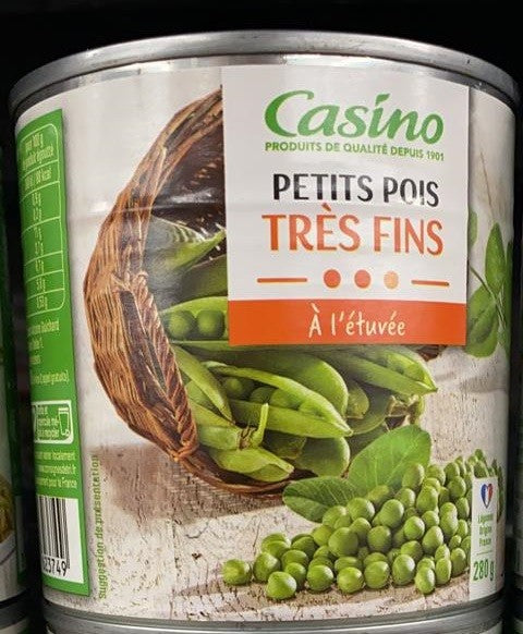 PETIT POIDS TRES FINS CASINO 400G