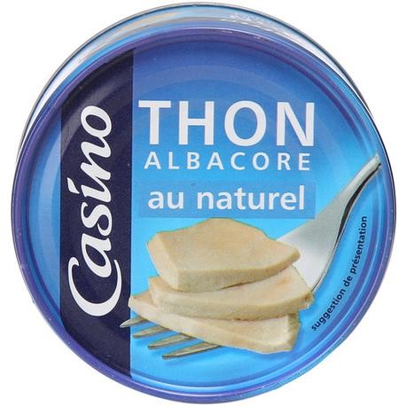 Thon Albacore au Naturel CASINO 250G