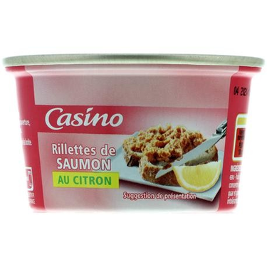 Rilettes De Saumonau Citron Casino 120 g