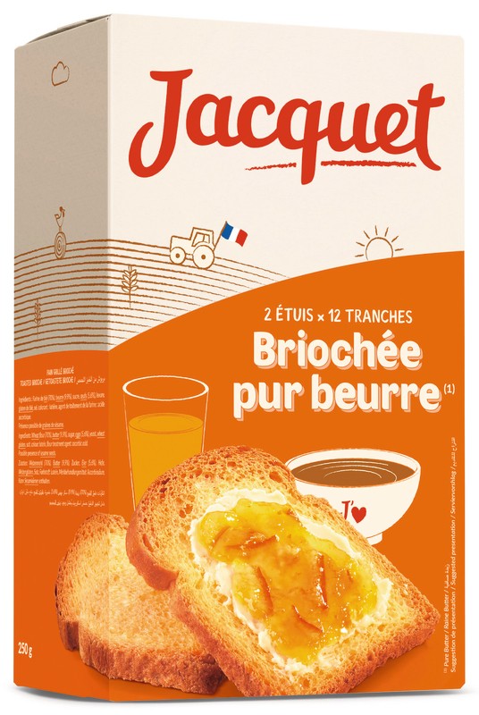 Pure butter brioche jacquet 250 g