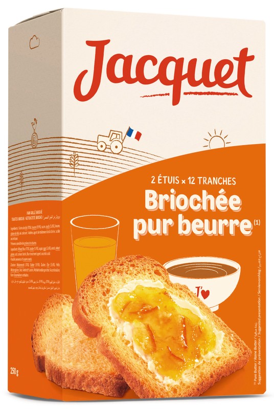 Brioché pur beurre jacquet 250 g