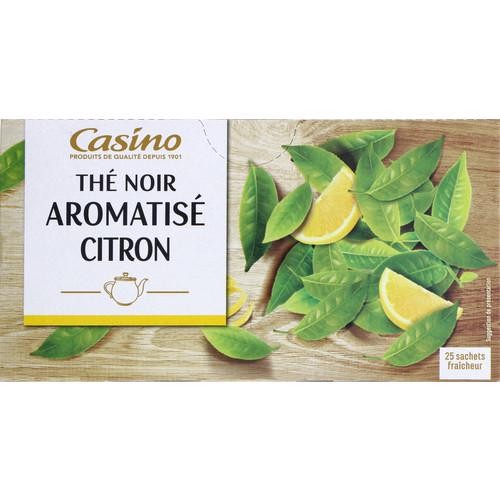 Thé Noir Aromatisé Citron 25 Sachets Casino 50 g