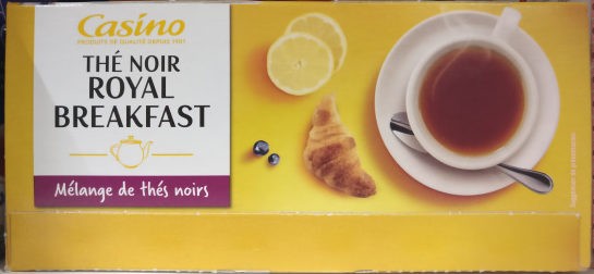 Thé Noir Royal Breakfast 25 Sachets Casino 45 g