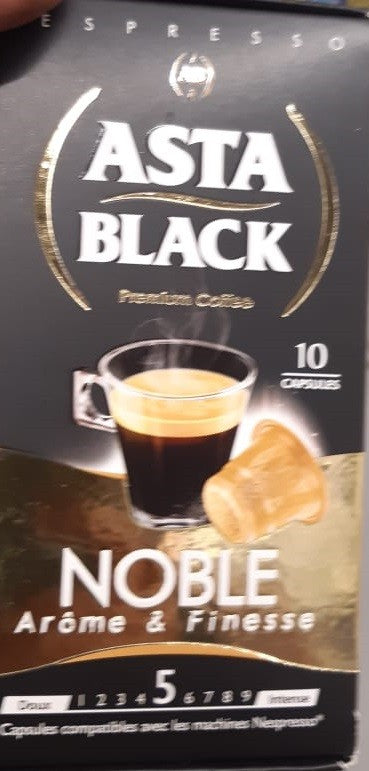 Pack 10 Capsules Noble  Arome&Finesse Asta Black