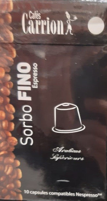 Pack 10 Capsules Sorbo Fino Café Carrion