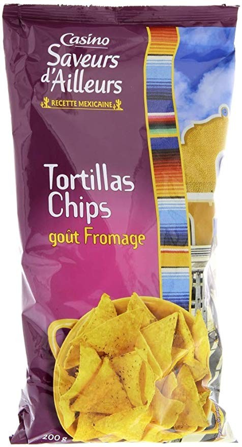 Tortillas Chips gout fromage D'ailleurs Casino 150G