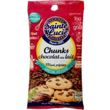 قطع رقائق شوكولاتة الحليب سانت لوسيا 125 جم