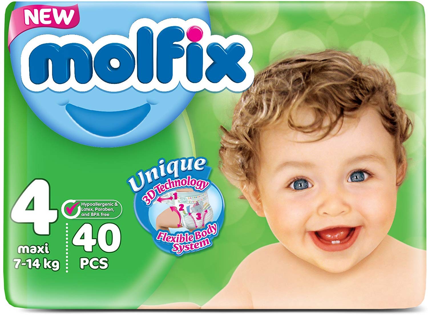 Baby Comfort Diaper 40 pieces 4 maxi 7-14 Kg Molfix