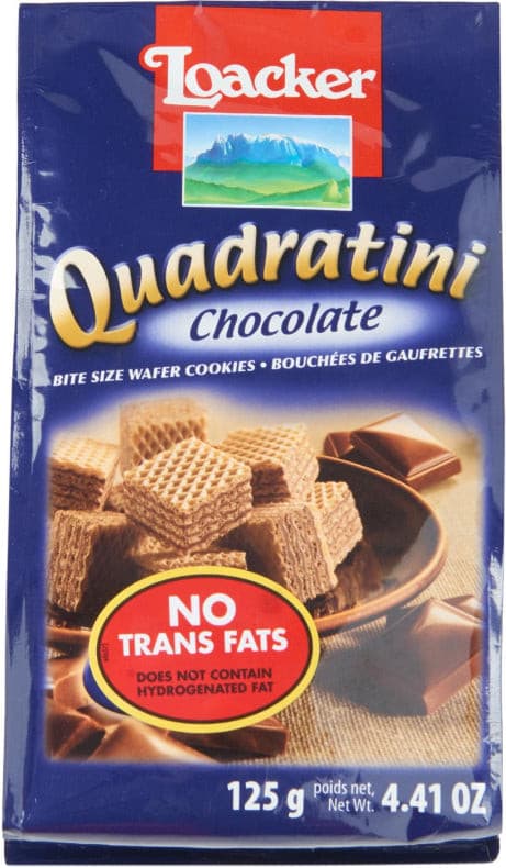 Loacker Quadratini Chocolate Wafer Bites 125g