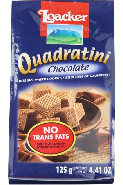 Bouchées de Gaufrettes au Chocolat Quadratini Loacker  125g