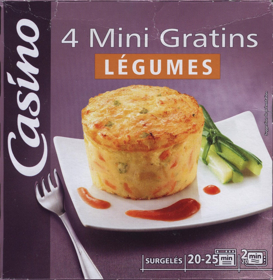 Mini gratins Légumes Casino Surgelé 480G