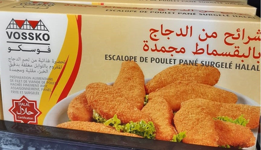 Escalope De Poulet Pané Surgelè Halal Vossko Surgelè